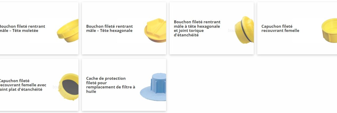 L’utilisation des bouchons filetés